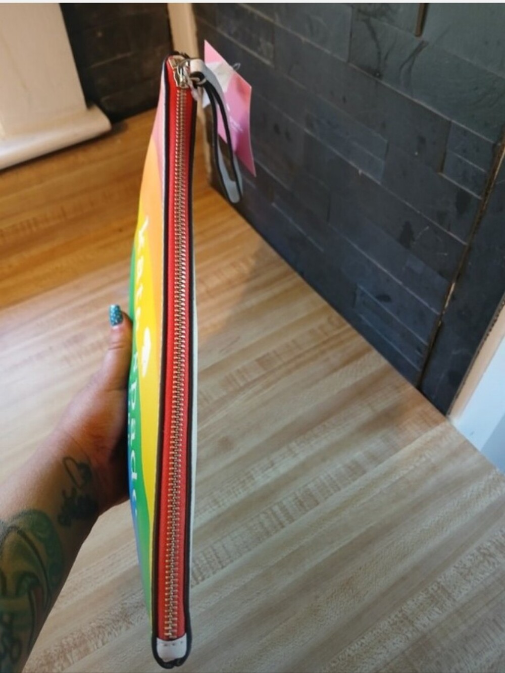 Kate Spade- Rainbow 🌈 Large Zip Clutch - Picture 8 of 10